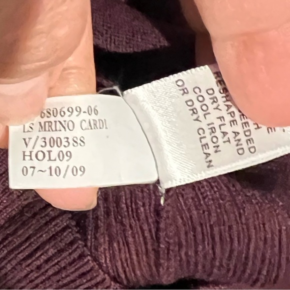 Banana Republic Sweater Cardigan Womens Small Maroon Red - Picture 5 of 6